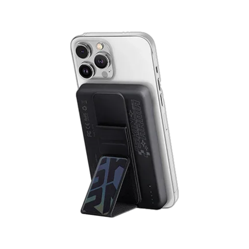 Skinarma Magnetic Powerbank 10000 mAh 20W Usb-C Pd With Smart Grip Stand - Black - Tashqila Skinarma Magnetic Powerbank 10000 mAh 20W Usb-C Pd With Smart Grip Stand - Black - Tashqila